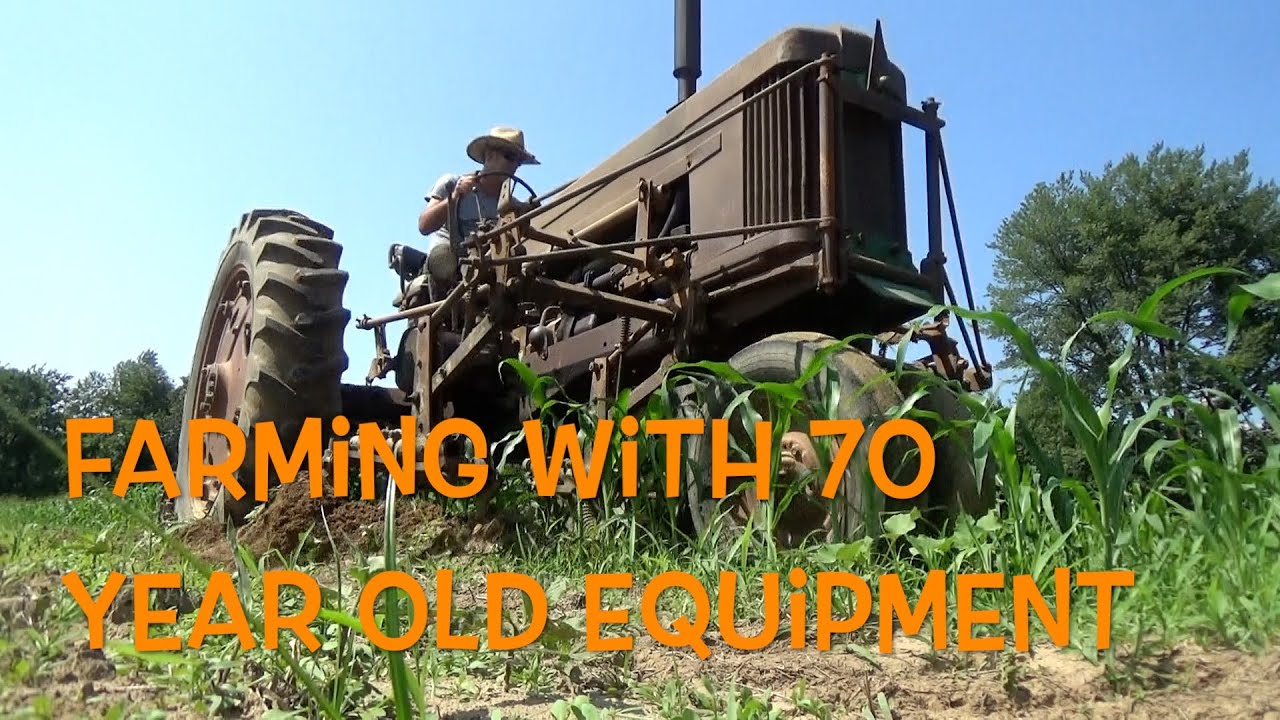 Plowing Corn with a John Deere 50