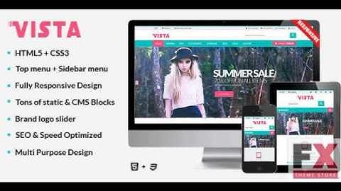 Preview Vista - Responsive Multipurpose HTML5 Template TFx