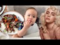 Baby boy is in love with billie eilish  tries jamaican food for the first time