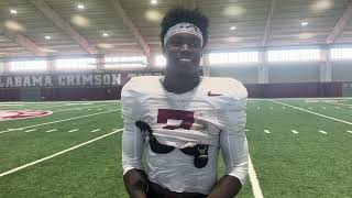 Alabama Football WR Rico Scott Interview | Mississippi State Week