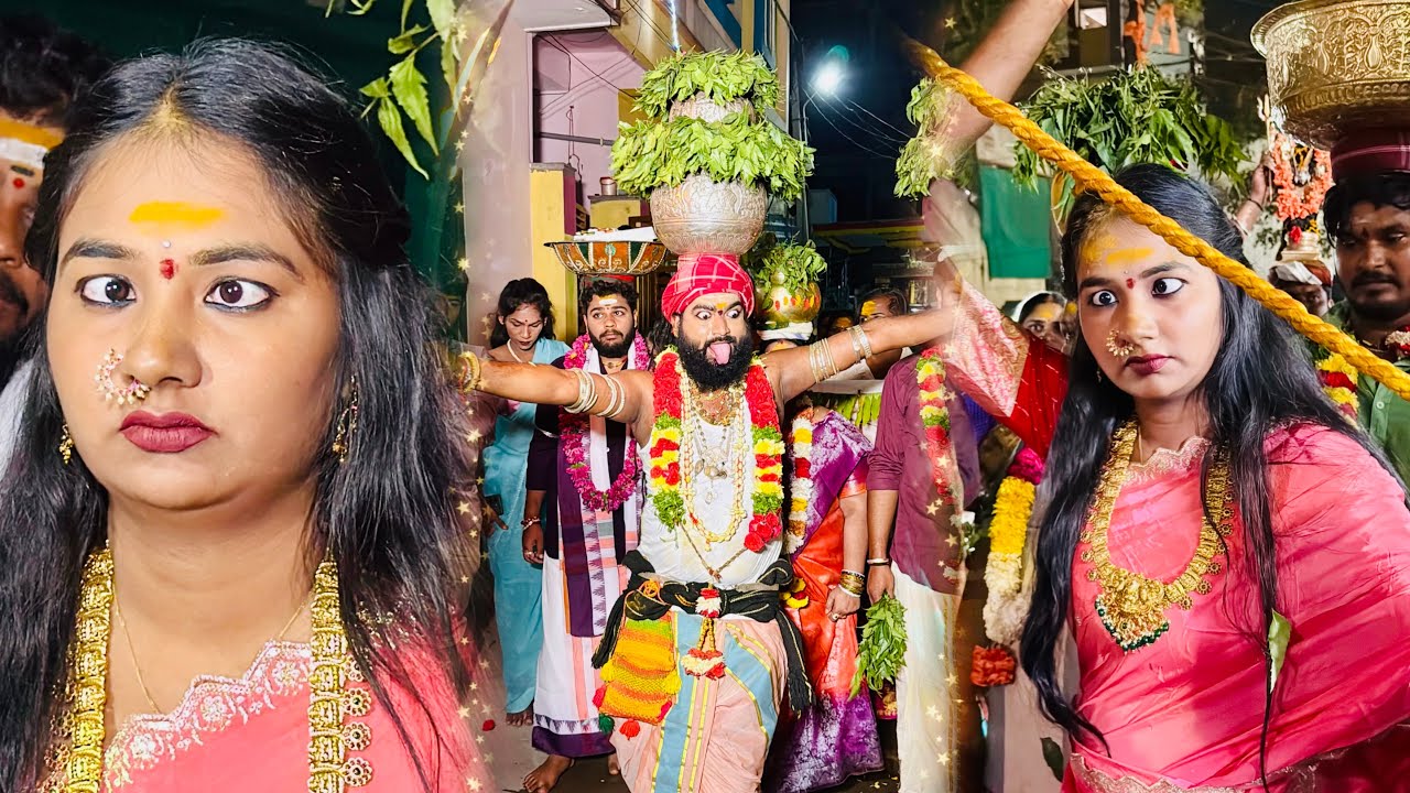 Chakri Swamy Bonam 2026 Sindhu Yadav Sigam Shiva Parvathi Ganga Theppa Bonam at Chakri Swamy Home 