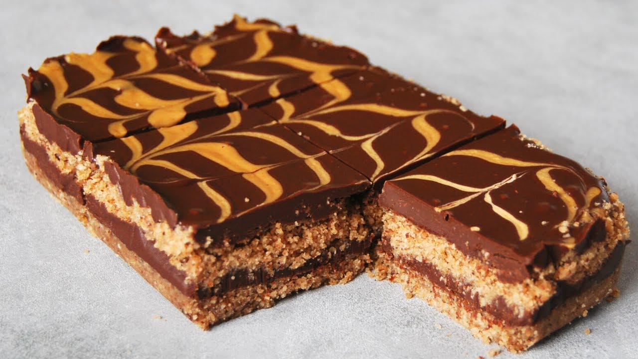 Рецепт шоколадных овсяных батончиков - без сахара - без духовки - всего 4 ингредиента!