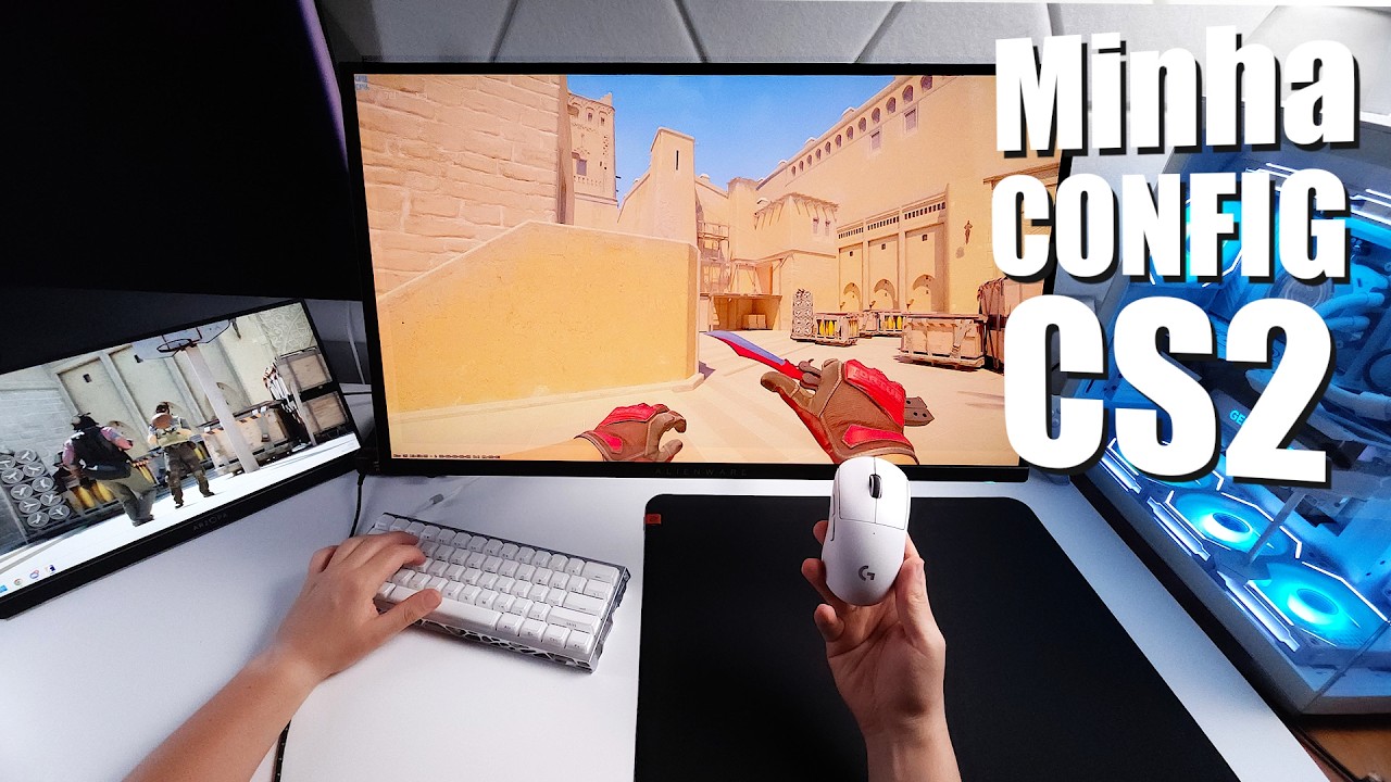 Minha configuração e skins para jogar CS2 com monitor 360hz - YouTube