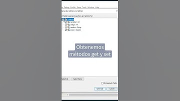 Métodos get y set para el manejo de información.