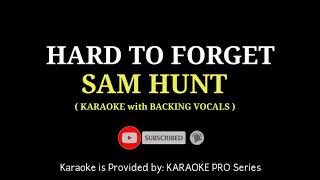 Sam Hunt - Hard To Forget ( KARAOKE with BACKING VOCALS )