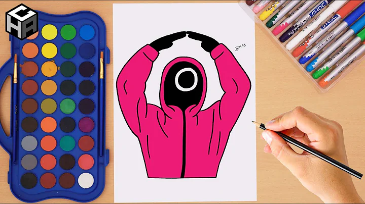 How to draw Squid Game Circle Guard  |  SQUID GAME 2