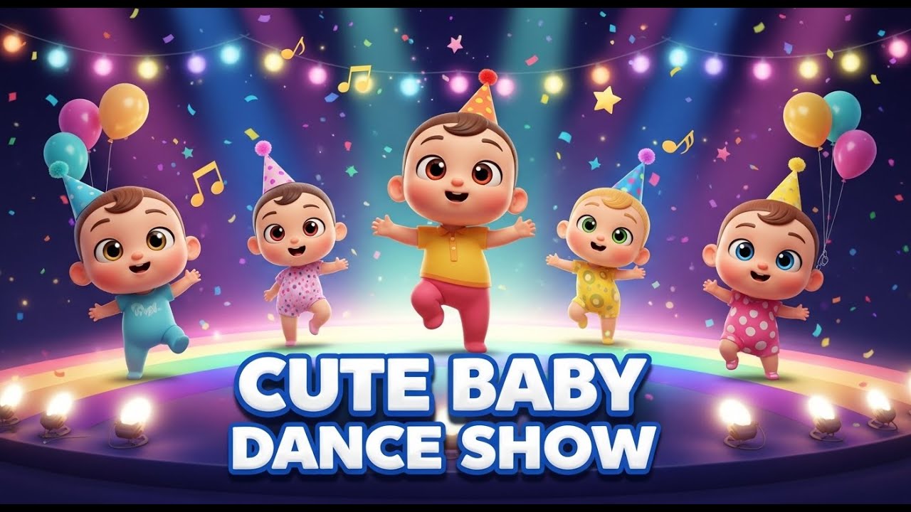 Super Cute Baby Dance Show 💃 | Dudi Dudi Dam Dam Song 🎵 Funny Kids Cartoon Party