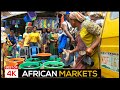 4K - AFRICA most crowded Markets - the BEST OF a year of HUSTLE in authentic AFRICAN STREET LIFE