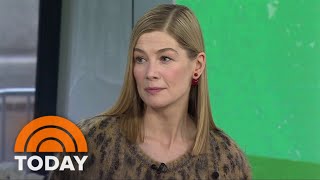 Rosamund Pike talks living in mansion used in 'Saltburn'