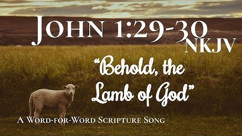 John 1:29-30 NKJV: A WORD-FOR-WORD Scripture Song