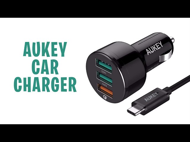 AUKEY CC-T11 3 Ports USB Car Charger with Qualcomm Quick Charge 3.0 and AiPower