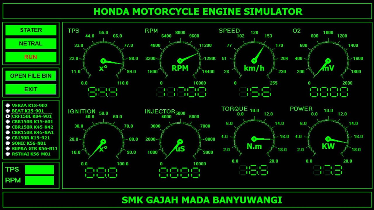SOFTWARE HONDA ENGINE SIMULATOR - YouTube