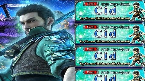 CG Cid Unit Intro Quest Final Fantasy Brave Exvius FFBE