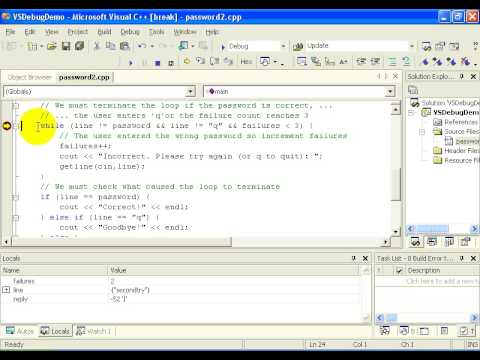 CS 161 - VS Debug Demo