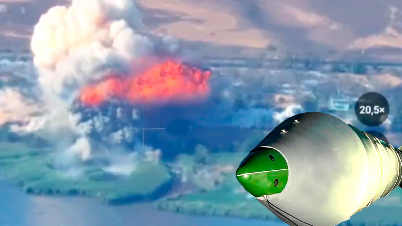 Удар бомбы ОДАБ-1500 в ПВД Украины в Дарьевке