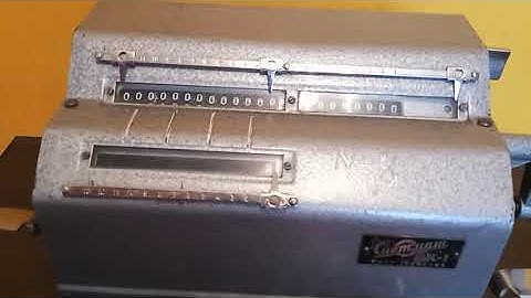 Vintage soviet mechanical adding machine calculator VK-1