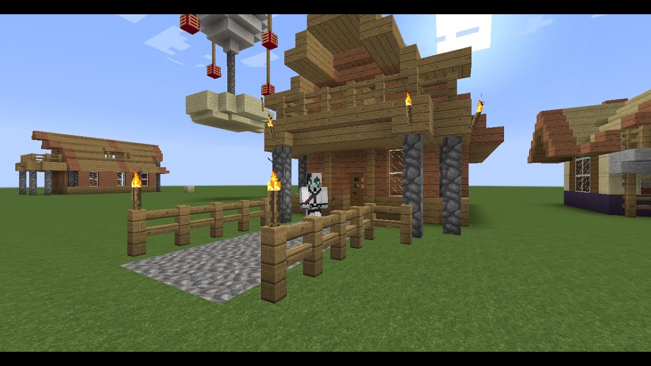 Рыбацкий домик в майнкрафт схема