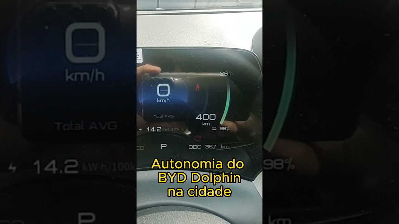Autonomia real do BYD Dolphin. 