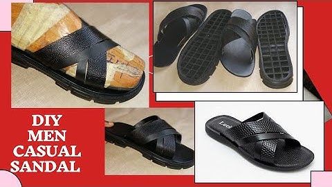How to make shoes :DIY Men’s Casual Genuine Leather Sandal