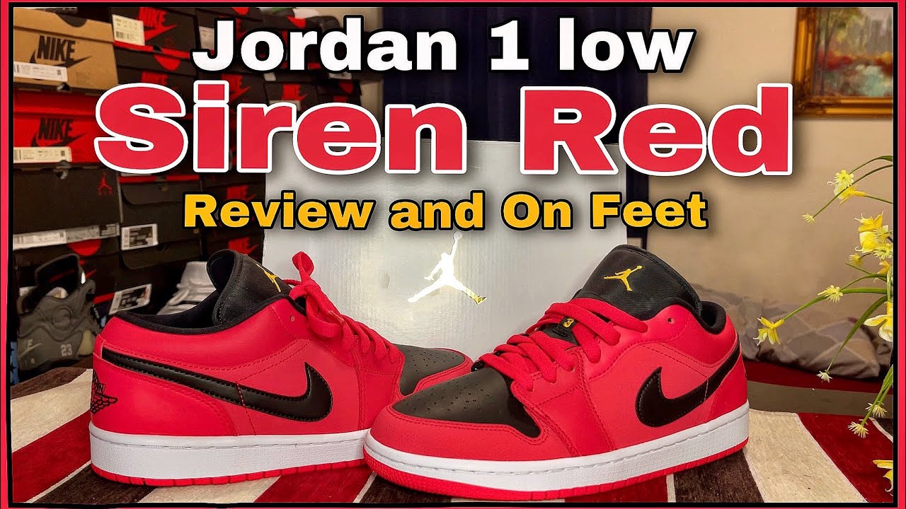 Jordan 1 Low Siren Red Review And On Feet Women S Exclusive 21 Youtube
