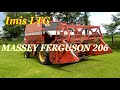 Комбайн Massey Ferguson 206 в неболшом хозяйстве.