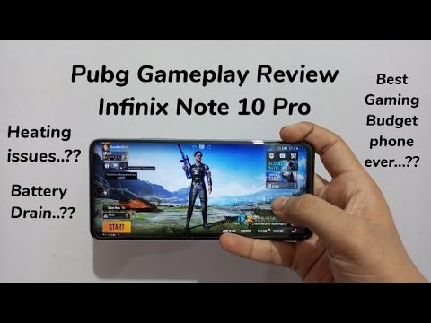 Infinix Note 10 Pro Pubg Gameplay Review - Heating issue..?? Battery Drain...??