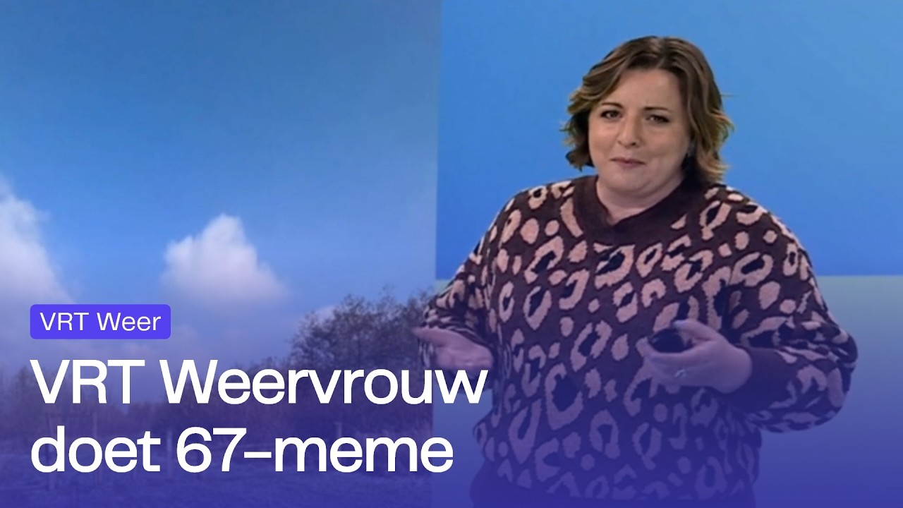 VRT-Weervrouw maakt onverwachte ‘67’-memegrap op TV | OudeTVinHD