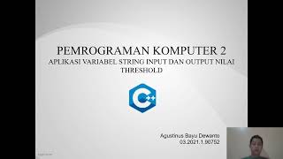 Aplikasi Data String Input Nama Nilai dan Threshold 2