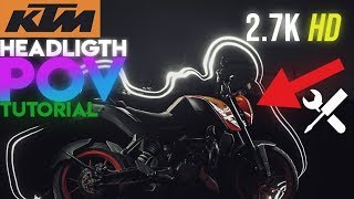 How to Dismantle headlight on KTM Duke 200 390 //  SAndyVlogs