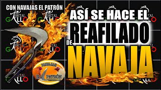 ASÍ SE REAFILAN LAS NAVAJ@S PARA LOS GALLOS DE PELE@ #PortalGallo