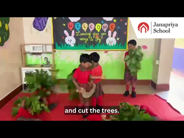 🌳 Save Trees, Save Life | Pre-Primary Skit | Janapriya School