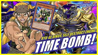 Blow Yourself Up, Win the Game?! Ryu-Ge Dino Strategy is WILD! | MASTER DUEL