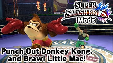 Punch-Out Donkey Kong, Brawl Little Mac - Super Smash Bros. Wii U Mods
