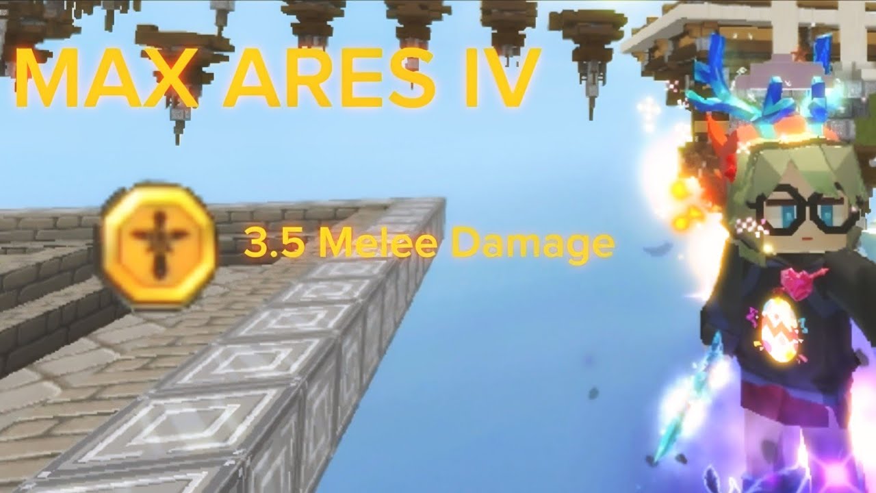 Power of Max 3.5 Melee Damage Ares In Bedwars| Blockman Go
