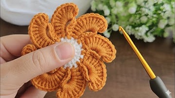 Wow!!! Very easy crochet daisy flower pattern tutorial #crochet #knitting #diy 