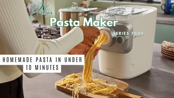 New Philips Avance Pasta and Noodle Maker Plus w/ 8 Shaping Discs, White  HR2378