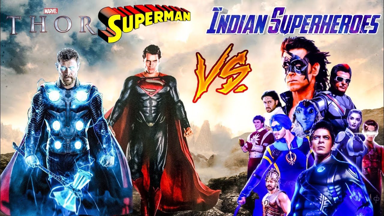 Thor & Superman Vs Indian Superheroes Krrish, Flying Jatt, Gone