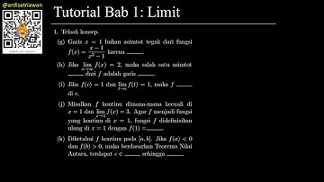 Tutorial Bab 1 - Limit: (1)(g-k) Telaah Konsep Bagian 1 - Matematika/Kalkulus 1 ITB