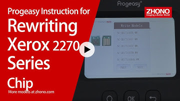 Progeasy Chip Resetter Instruction for Rewriting Xerox 2270 Series Chip