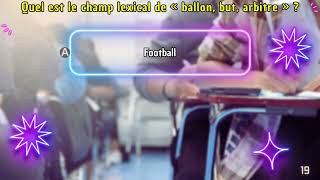 Quiz Brevet Français 2025 : Le Champ Lexical – Teste tes connaissances DNB ! #dnb2025 #brevet2025