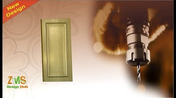 3D Cabinet Door Design With Section Artcam | Door Design | 2D drawing in CorelDraw | Creative Design