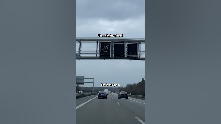 The Autobahn isn't just one road in Germany, btw! It's the entire German highway/interstate system