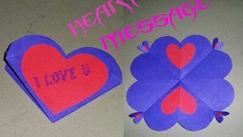 Love Card Sealed With Hearts - Learn How to Make a Heart-Lock Greeting Card Valentine