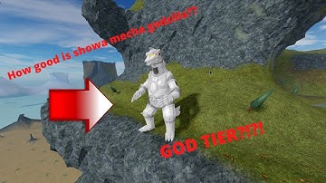 How Strong is a level 100 Showa Mecha Godzilla | Roblox kaiju universe