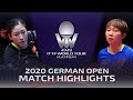 Liu shiwen vs zhu yuling  2020 ittf german open highlights 14