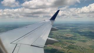 Delta Connection E175 Descent & Landing at Detroit Metro Wayne Co. Int’l Airport