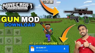 Minecraft Pocket Edition 1.19+ के लिए गन मॉड कैसे डाउनलोड करें🔥 | गन मॉड Minecraft | Minecraft गन... screenshot 3