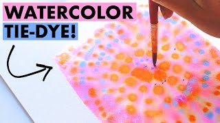 Watercolor Tie-Dye Tutorial!