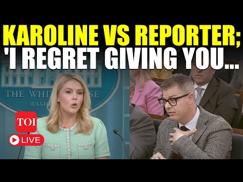 Karoline Leavitt Bursts In Anger: Youre Not Welcome | Explosive Faceoff At White House