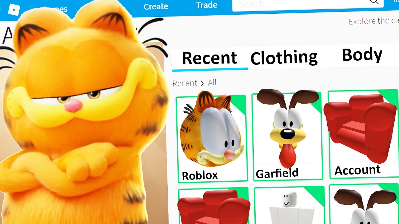 MAKING THE GARFIELD MOVIE A ROBLOX ACCOUNT YouTube 